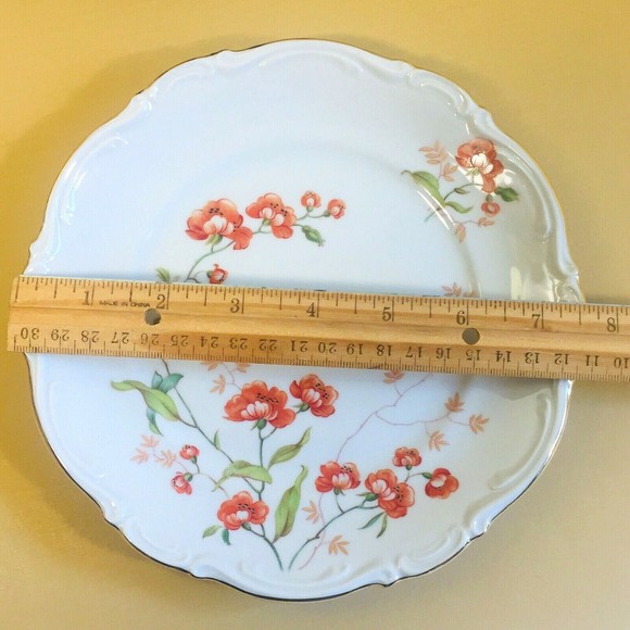 Mitterteich 7.5” White Floral Gold Trimmed Salad/Dessert Plate Bavaria Germany - Picture 7 of 7